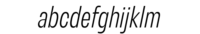 Variera   Extra Light Italic Font LOWERCASE