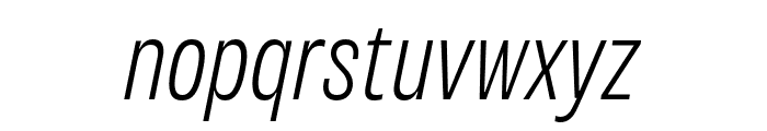 Variera   Extra Light Italic Font LOWERCASE