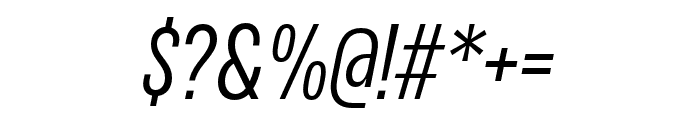 Variera   Light Italic Font OTHER CHARS