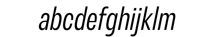 Variera   Light Italic Font LOWERCASE