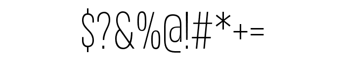 Variera   Thin Font OTHER CHARS