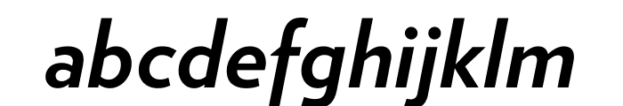 Verlag Bold Italic Font LOWERCASE