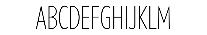 Verlag Compressed Extra Light Font UPPERCASE