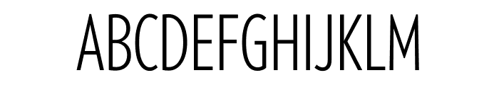 Verlag Compressed Light Font UPPERCASE