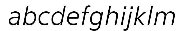 Vestmar LightItalic Font LOWERCASE