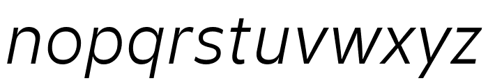 Vestmar LightItalic Font LOWERCASE