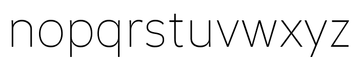 Vestmar Thin Font LOWERCASE