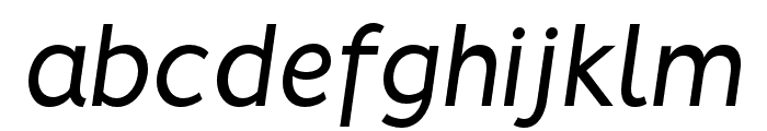 Vision Italic Font LOWERCASE