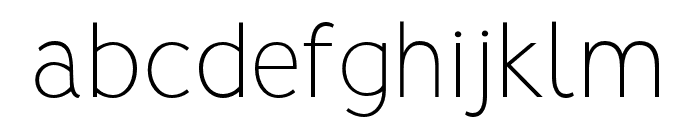 Vision Thin Font LOWERCASE