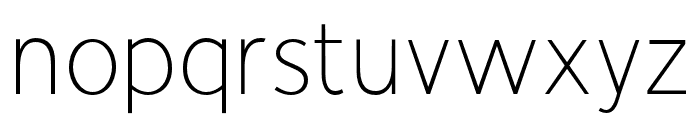 Vision Thin Font LOWERCASE