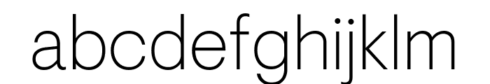 Visuelt Extralight Pro Font LOWERCASE