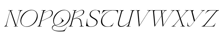 Wagon ExtraLightItalic Font UPPERCASE