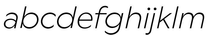 WallopTRIAL LightItalic Font LOWERCASE