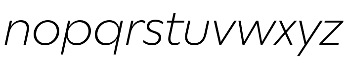 WallopTRIAL LightItalic Font LOWERCASE