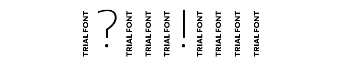 Ways Trial ExtraLight Font OTHER CHARS