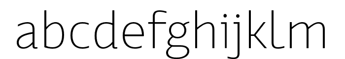 Ways Trial ExtraLight Font LOWERCASE