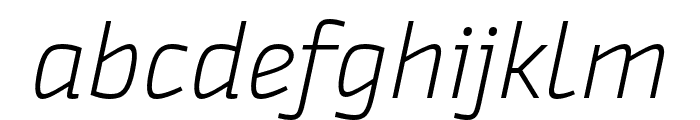 Ways Trial LightItalic Font LOWERCASE
