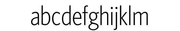 Whitney Condensed Light Font LOWERCASE
