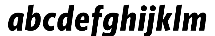 Whitney Condensed ScreenSmart Bold Italic Font LOWERCASE