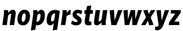 Whitney Condensed ScreenSmart Bold Italic Font LOWERCASE