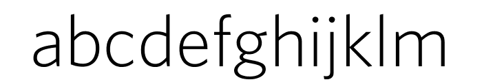 Whitney Light Font LOWERCASE
