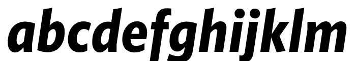 Whitney Narrow Office Bold Italic Font LOWERCASE
