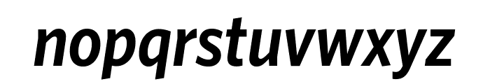 Whitney Narrow Semibold Italic Font LOWERCASE
