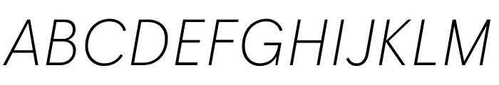 Wigrum ExtraLight Italic Font UPPERCASE
