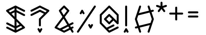 Wild Rune Font OTHER CHARS