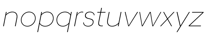 YellixTRIAL ThinItalic Font LOWERCASE