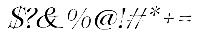 ZT Sigata   Kozi Italic Font OTHER CHARS