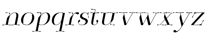 ZT Sigata   Kozi Italic Font LOWERCASE