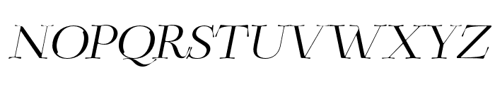 ZT Sigata   Regular Italic Font UPPERCASE