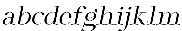 ZT Sigata   Regular Italic Font LOWERCASE