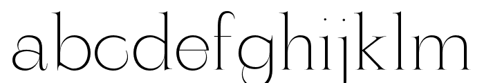 ZT Yaglo   Extra Light Font LOWERCASE