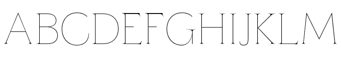 ZT Yaglo   Thin Font UPPERCASE