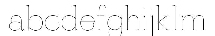 ZT Yaglo   Thin Font LOWERCASE