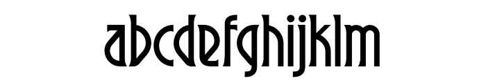 Zeppelotta Font LOWERCASE