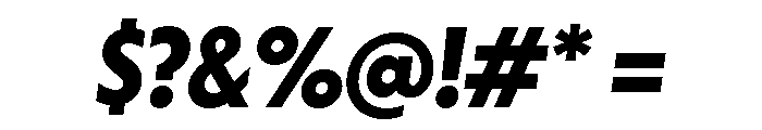 Otterco Display Bold Italic Font OTHER CHARS