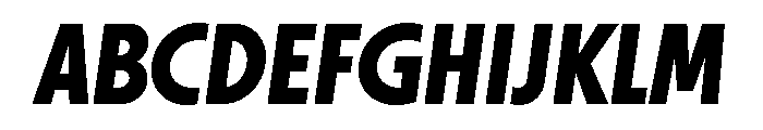 Otterco Display Bold Italic Font UPPERCASE