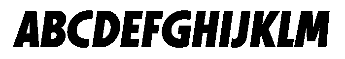 Otterco Display Extra Bold Italic Font UPPERCASE
