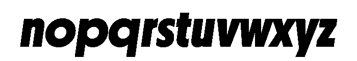 Otterco Display Extra Bold Italic Font LOWERCASE