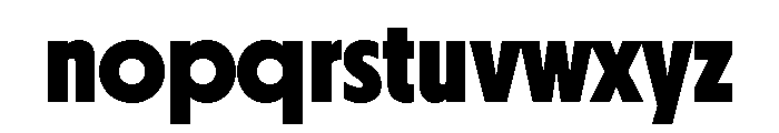 Otterco Display Extra Bold Font LOWERCASE