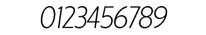 Otterco Display Extra Light Italic Font OTHER CHARS