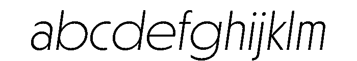 Otterco Display Extra Light Italic FONT
