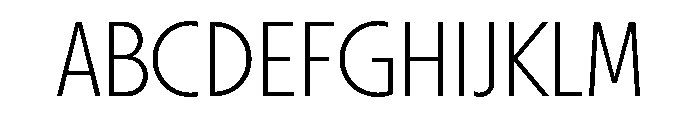 Otterco Display Extra Light Font UPPERCASE