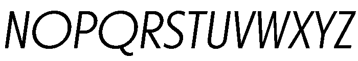 Otterco Display Light Italic Font UPPERCASE