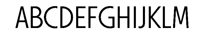 Otterco Display Light Font UPPERCASE