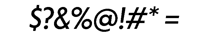 Otterco Display Regular Italic Font OTHER CHARS
