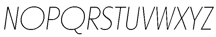Otterco Display Thin Italic Font UPPERCASE